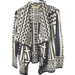 Anthropologie Staring At Stars Boho Waterfall Cardigan Sweater Boho Sz S EUC
